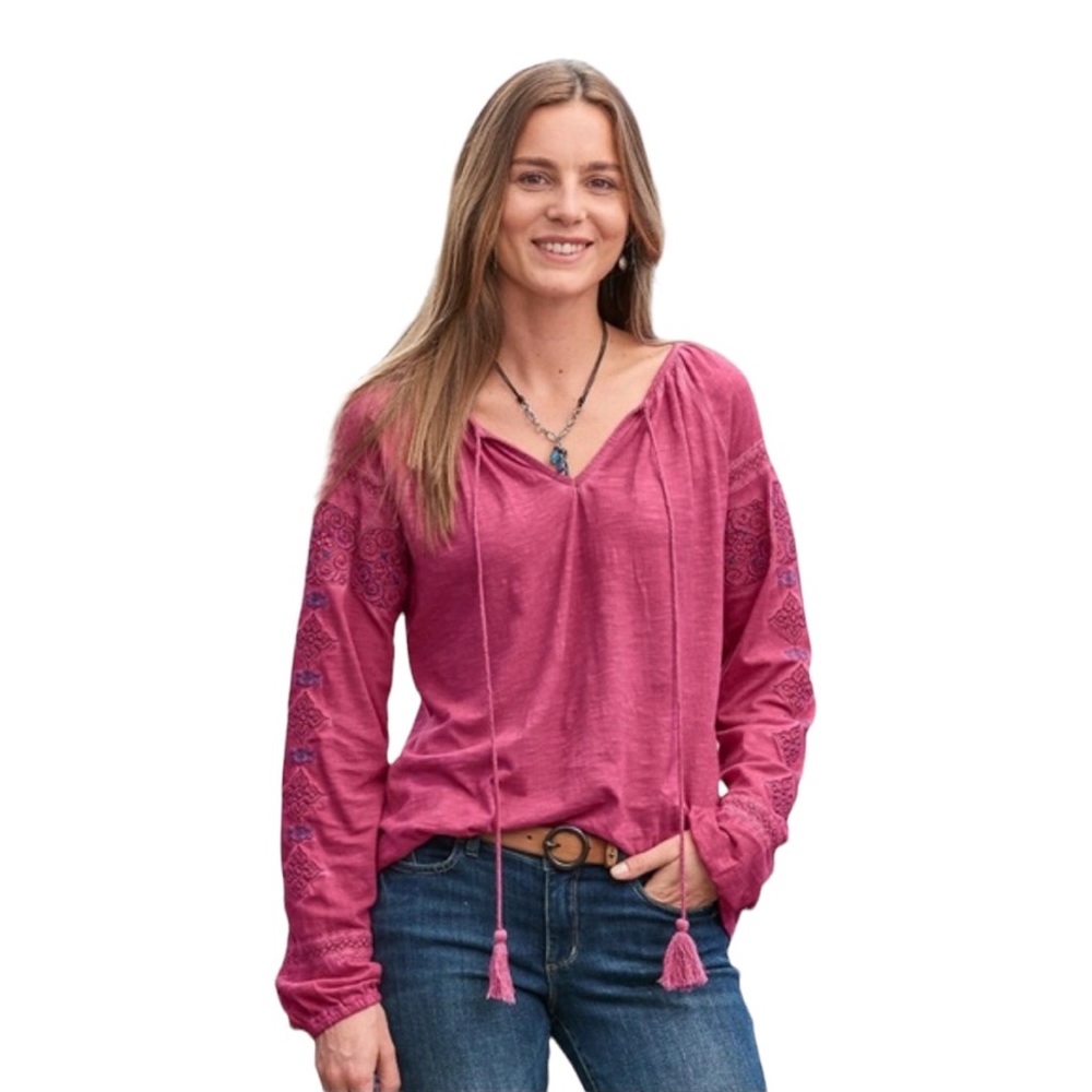 Sundance | Embroidered Peasant top
